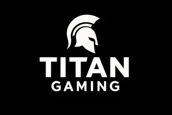titan gaming slots logo on black background