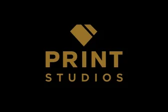 Print Studios slots logo on black background – boutique game provider powered by Relax Gaming