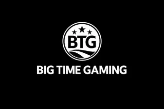Big Time Gaming Slots (BTG) logo on black background