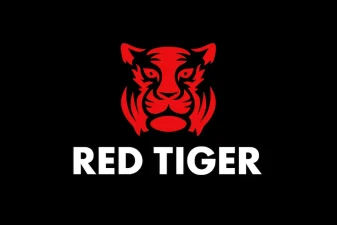 Red Tiger Slots logo on black background