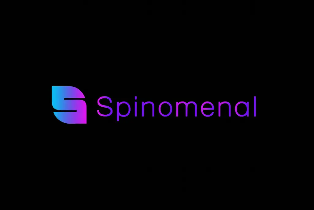 Spinomenal slots logo on black background – slot provider feature