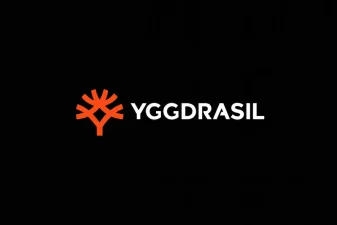 Yggdrasil slots logo on black background – online slot provider