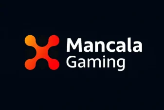 Mancala Gaming slots logo on black background – online slot provider