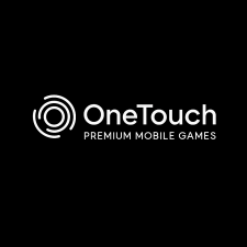 OneTouch slots provider logo on black background – Premium mobile casino games branding