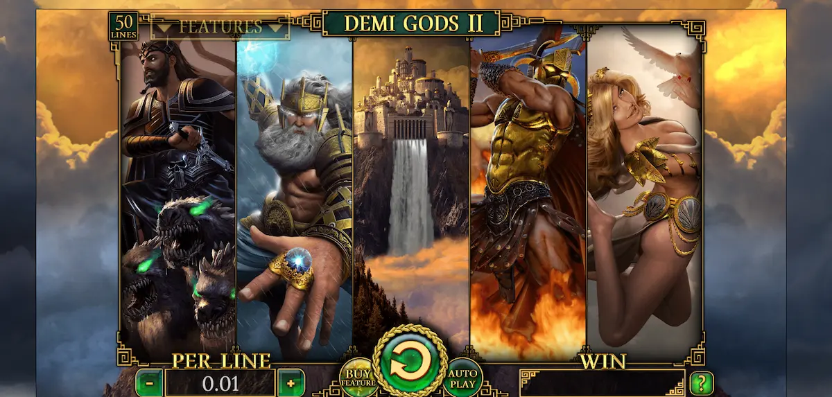 Demi Gods II spinomenal screenshot