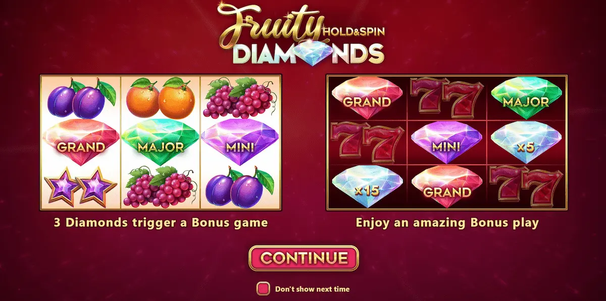 Fruity Diamonds Hold and Spin barbarabanmg