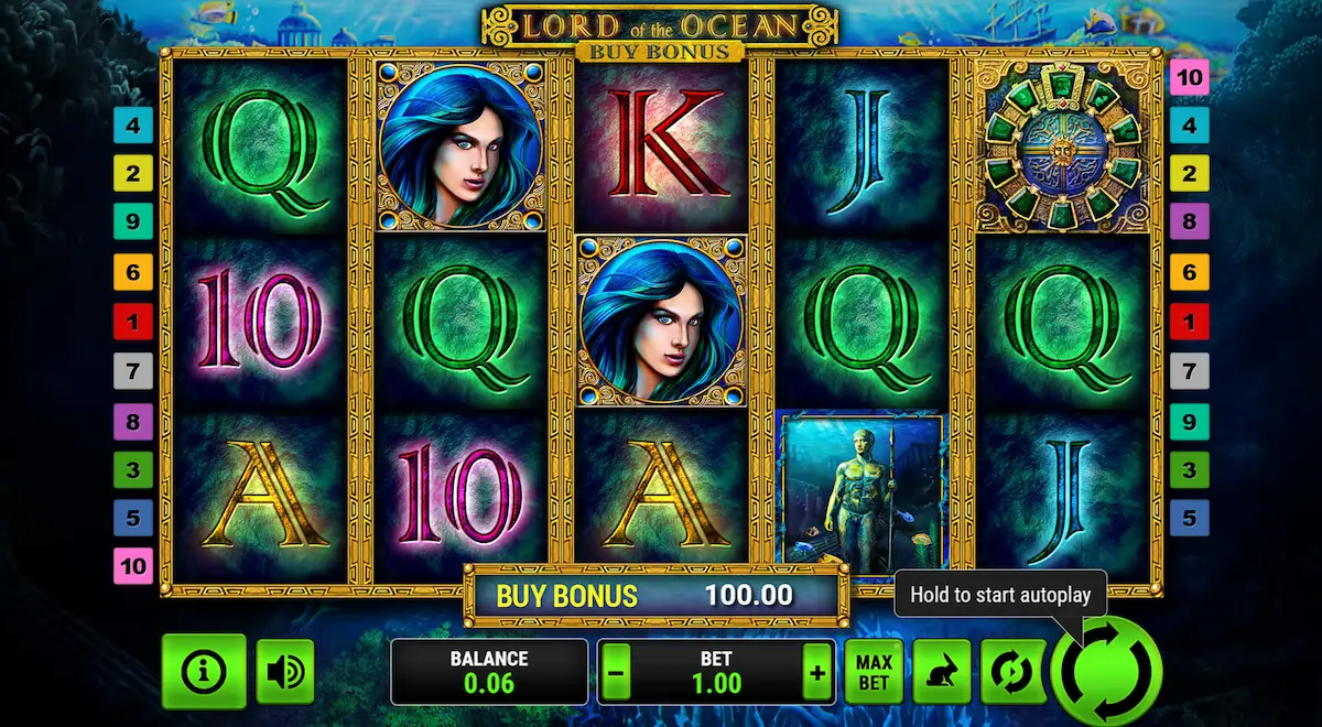 Lord of the Ocean novomatic screenshot