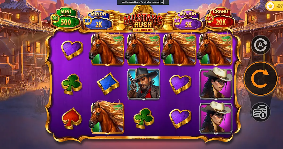 Mustang Rush mancala gaming slot