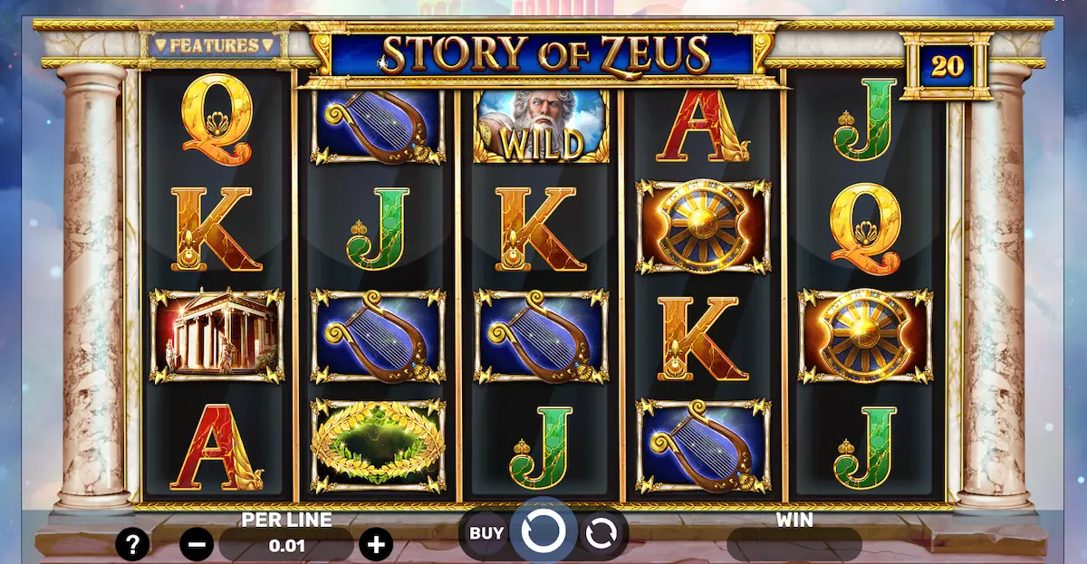 Story of Zeus spinomenal gameplay