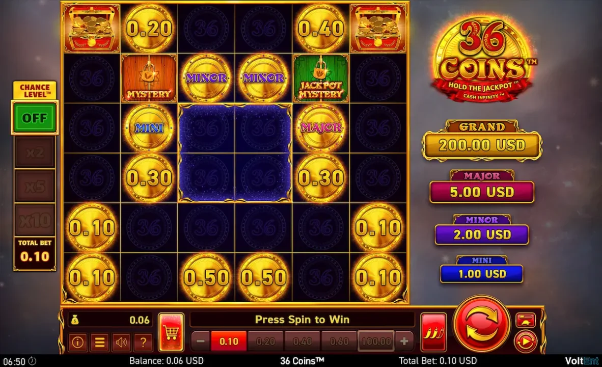 36 Coins Grand Gold Edition wazdan