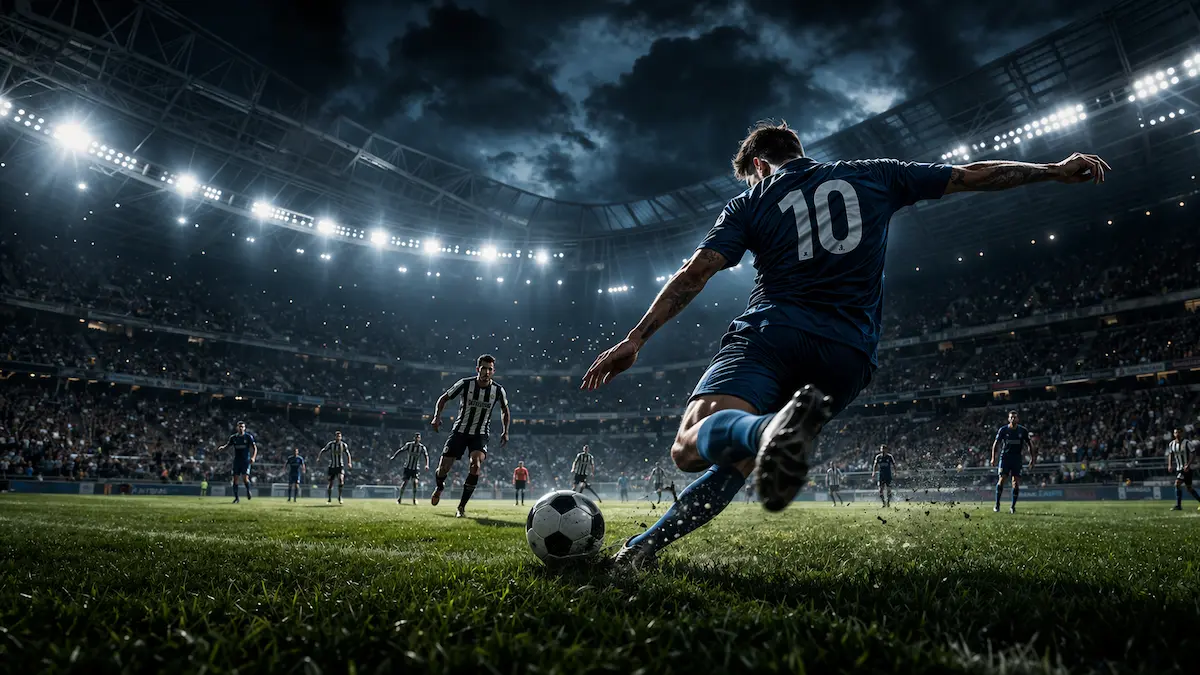 football legends and iconic players representing the history of the game