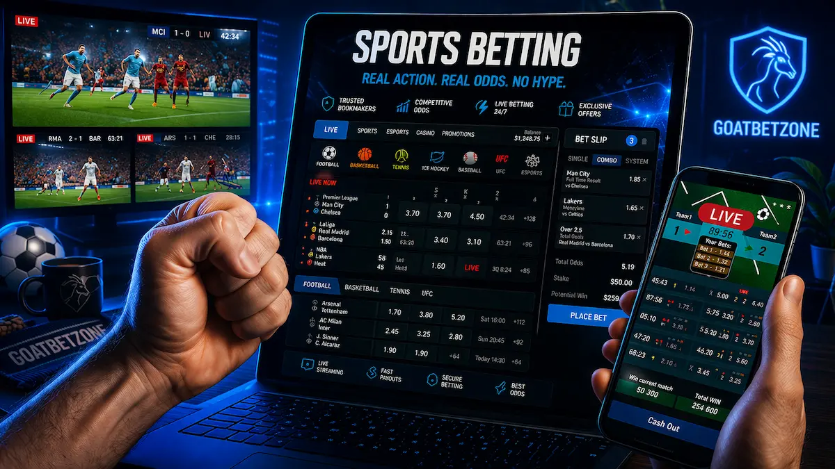 sports betting interface with live odds matches and betting analysis on screen