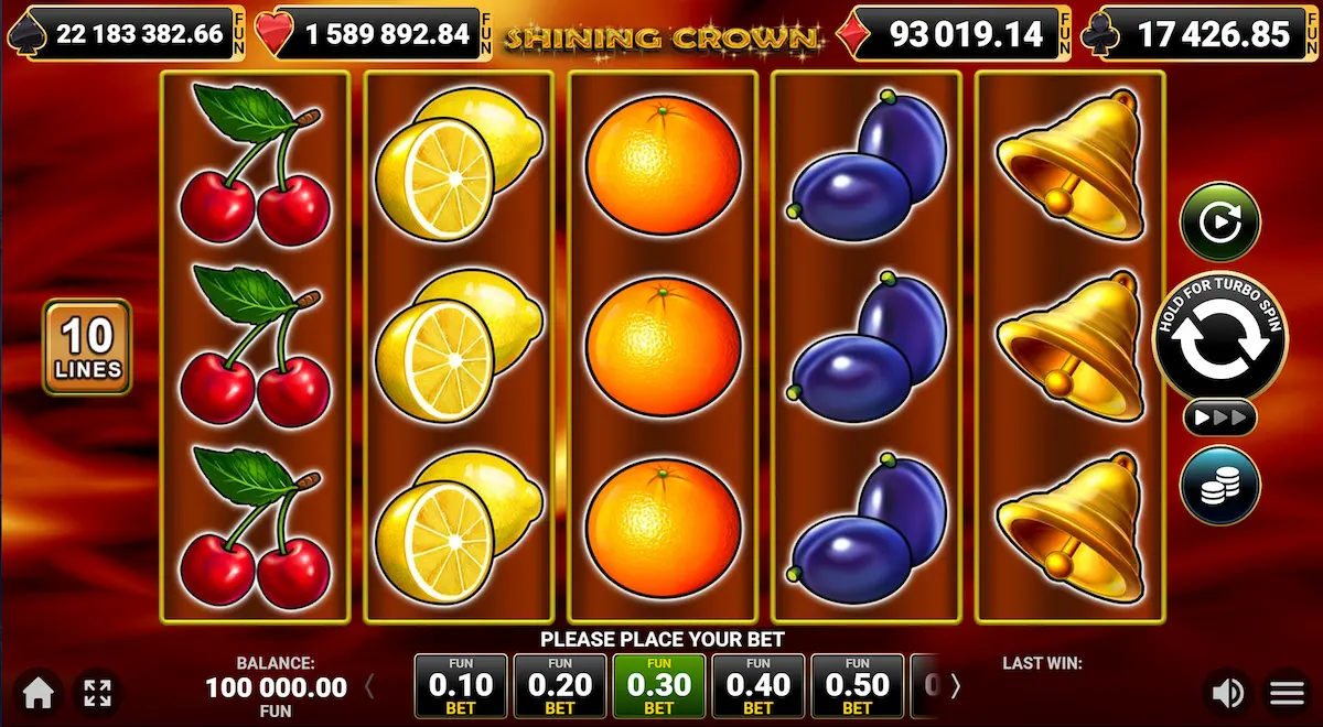 Shining Crown amusnet
