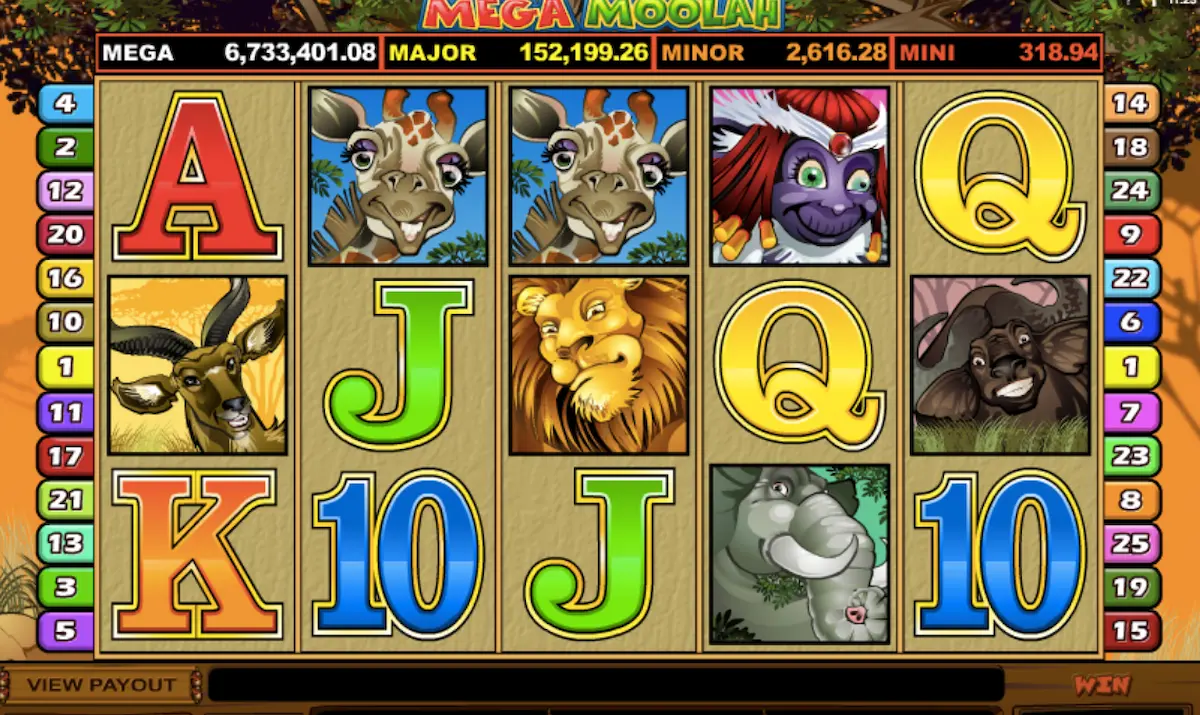 Mega Moolah games global