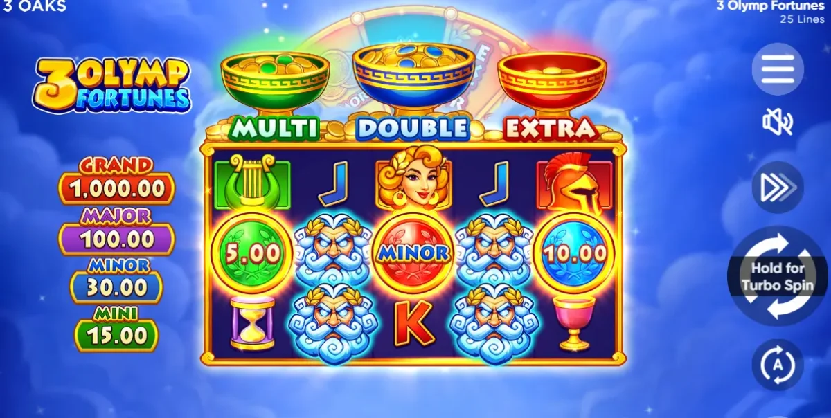 3 Olymp Fortunes 3 oaks