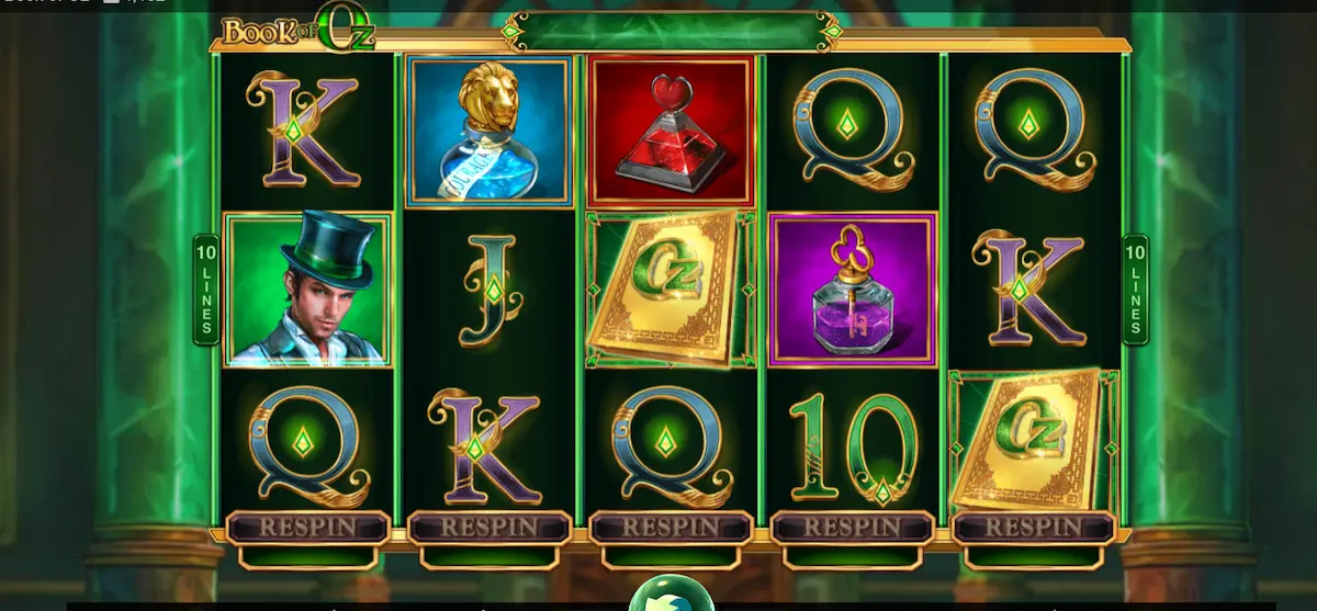 Book of Oz games global