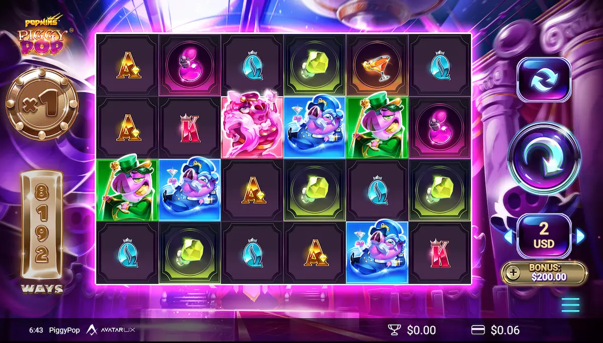 4. PiggyPop avatarux slots