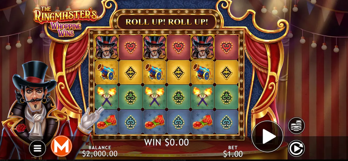 The Ringmaster's Whopping Wins massive studios