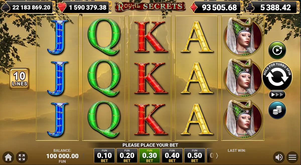 Royal Secrets amusnet slots