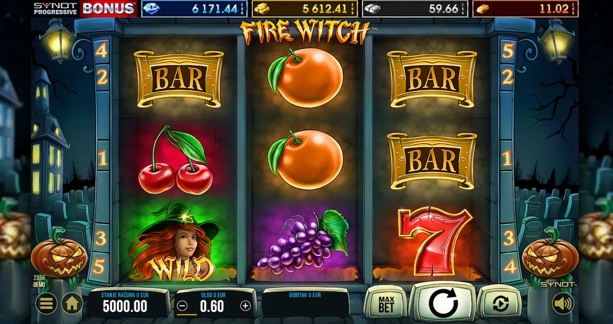 Fire Witch synot slots