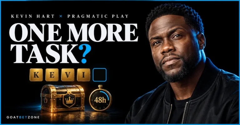 Kevin Hart and Pragmatic Play campaign with collectible letters, a prize chest and a 48 hour timer